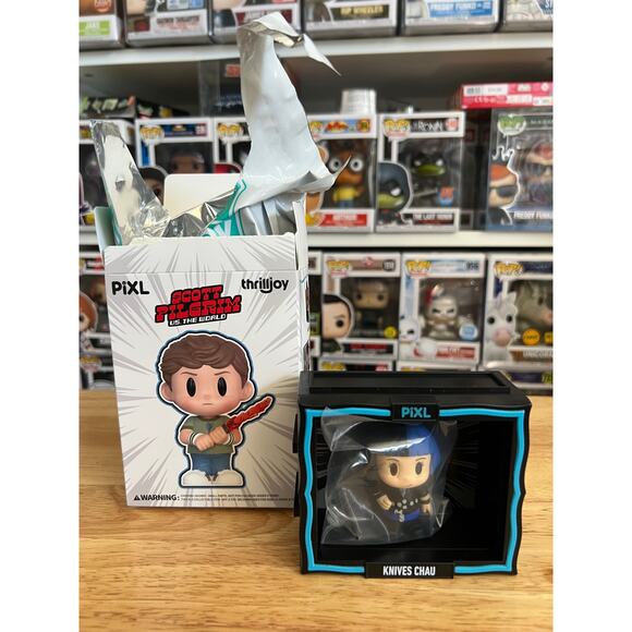 6 Scott Pilgrim vs. the World Thrilljoy Pixl Figures Envy Knives Ramonda Todd - Picture 6 of 8